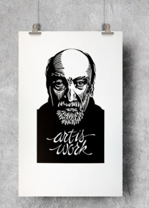 Poster of designer, Milton Glaser